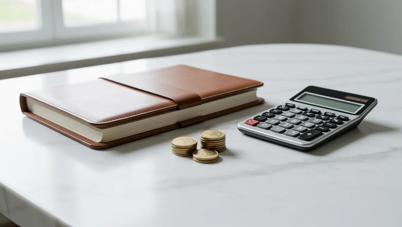 Financial planning tools including a calculator and planner