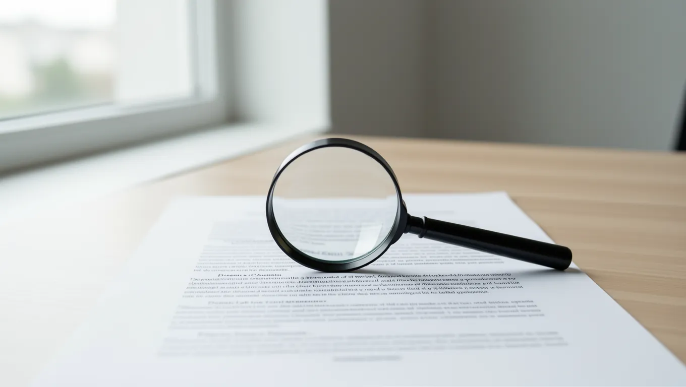 Magnifying glass over legal documents representing credit repair laws