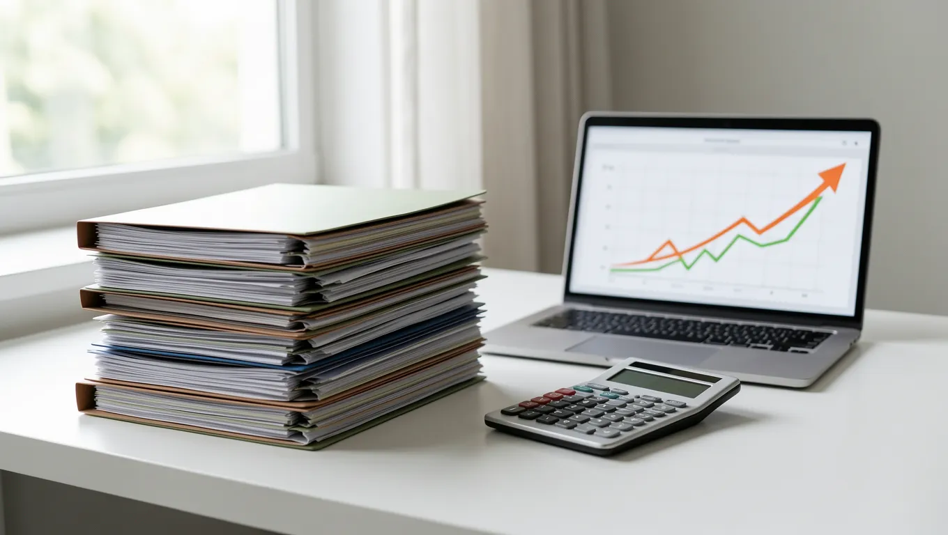 Organized financial documents and tools for credit management