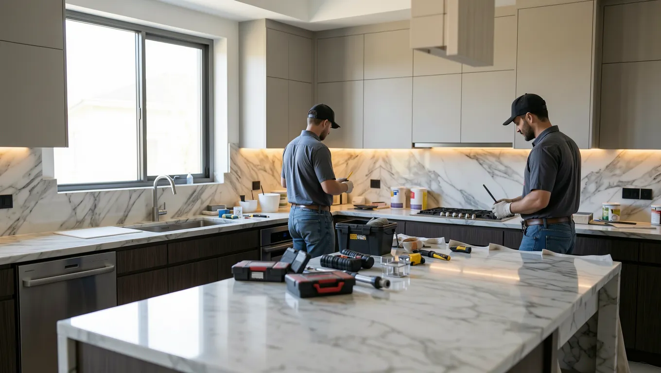 Luxury kitchen remodel showcasing high amount personal loans for home improvement.