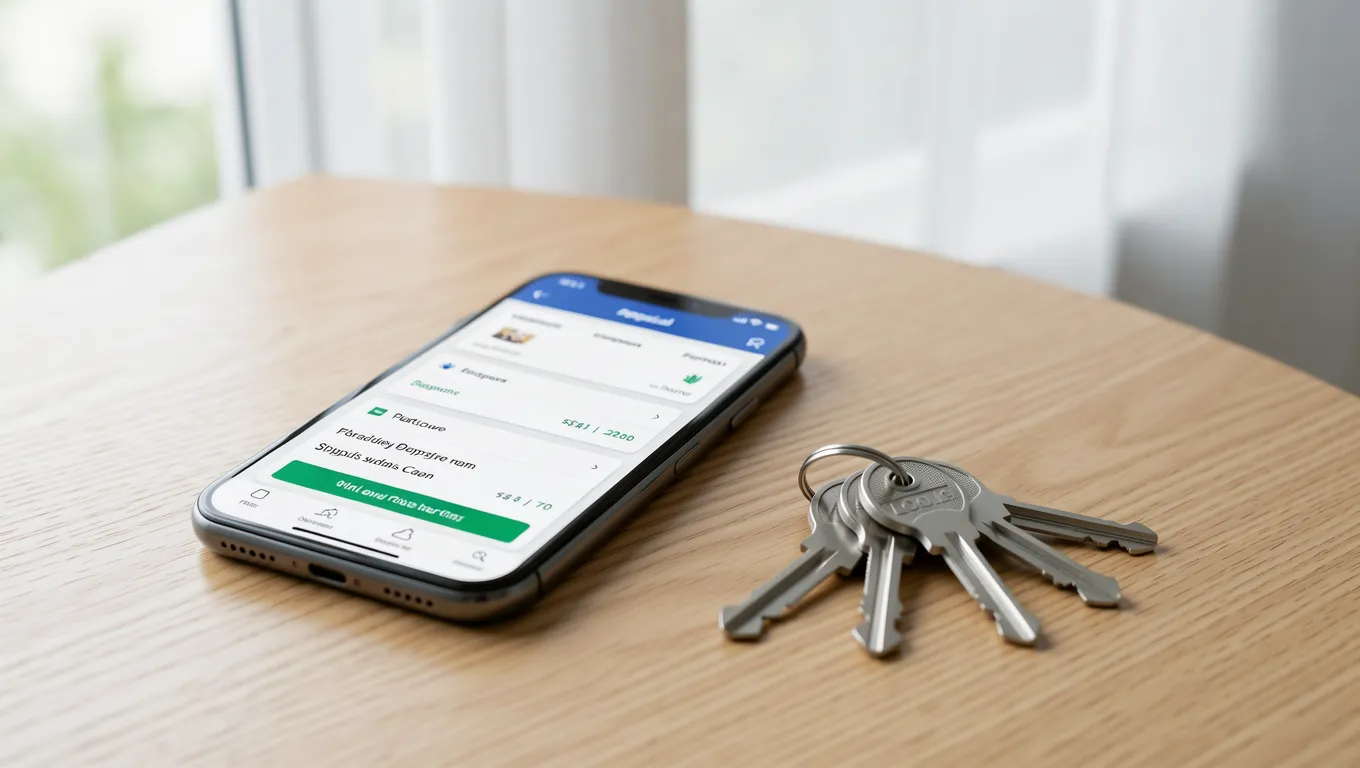Viewing immediate personal loans options on a mobile device