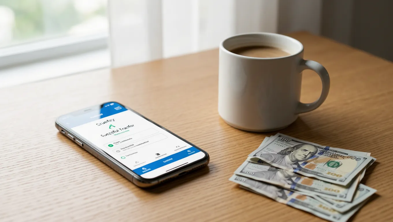 Someone using a mobile device to secure no credit check cash loans quickly.