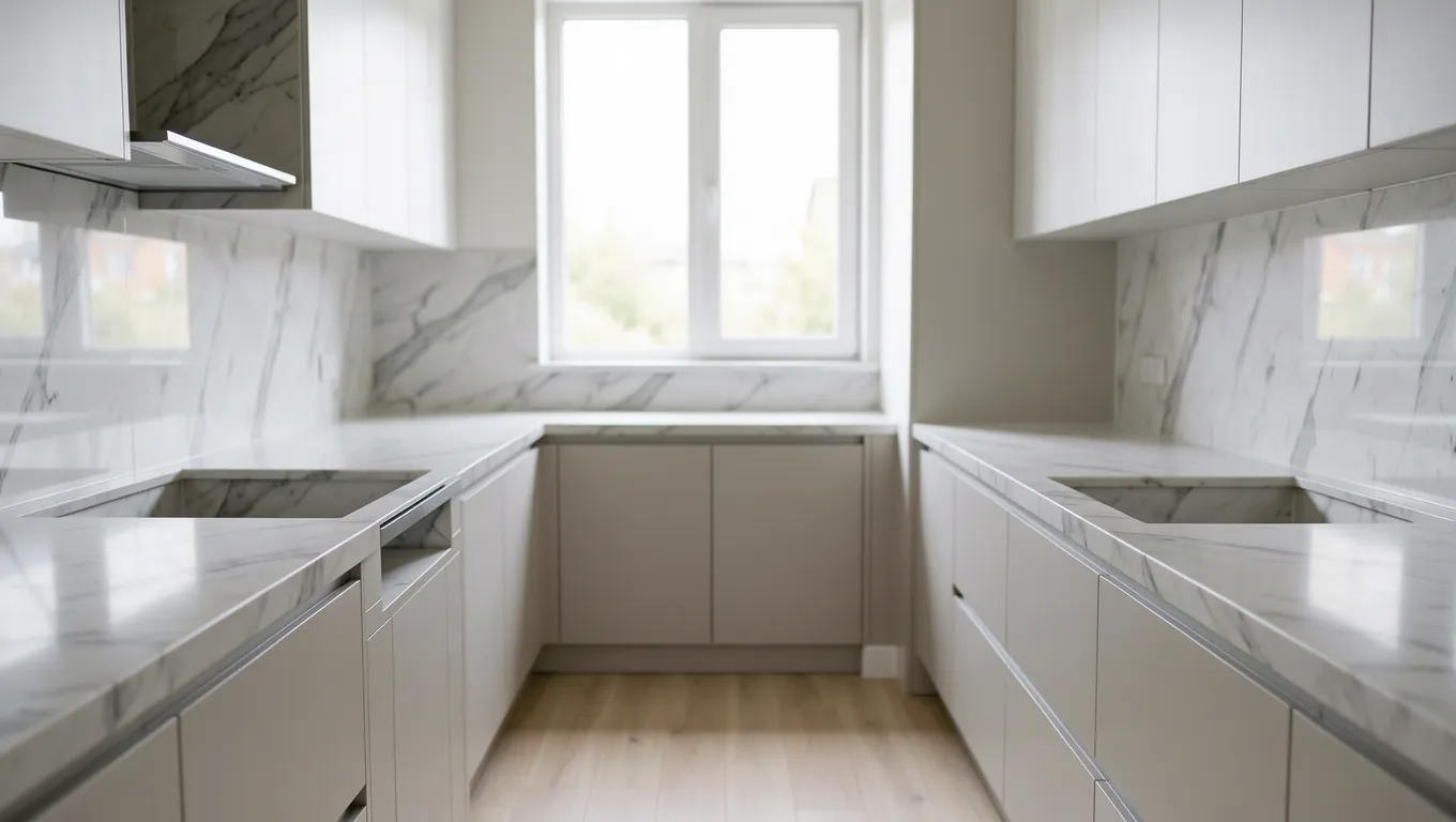 Modern kitchen renovation project funded by personal loans for home improvement.