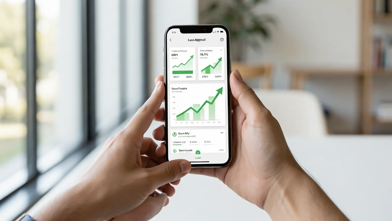 Using an unsecured personal loans online application on a mobile device in 2026.